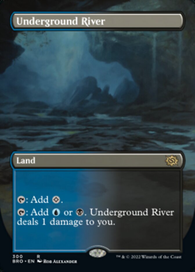 Underground River (Borderless Alternate Art) [The Brothers' War] | Jack's On Queen