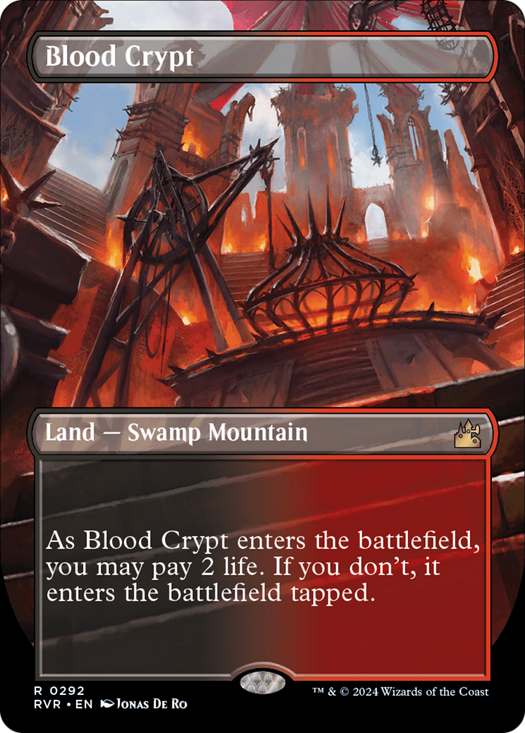 Blood Crypt (Borderless) [Ravnica Remastered] | Jack's On Queen