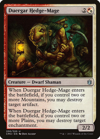 Duergar Hedge-Mage [Commander Anthology] | Jack's On Queen