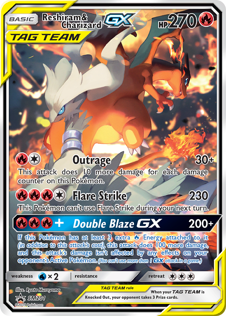 Reshiram & Charizard GX (SM201) [Sun & Moon: Black Star Promos] | Jack's On Queen