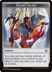 Elemental (02) // Teferi's Talent Emblem Double-Sided Token [March of the Machine Commander Tokens] | Jack's On Queen