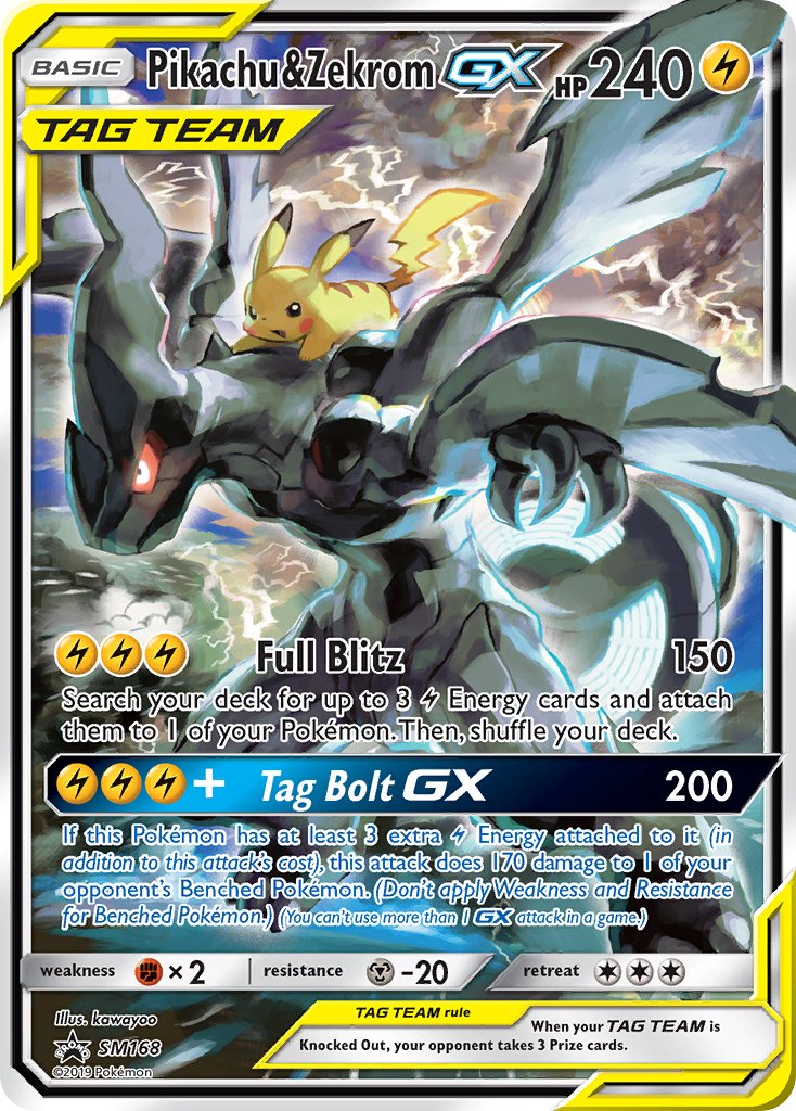 Pikachu & Zekrom GX (SM168) [Sun & Moon: Black Star Promos] | Jack's On Queen