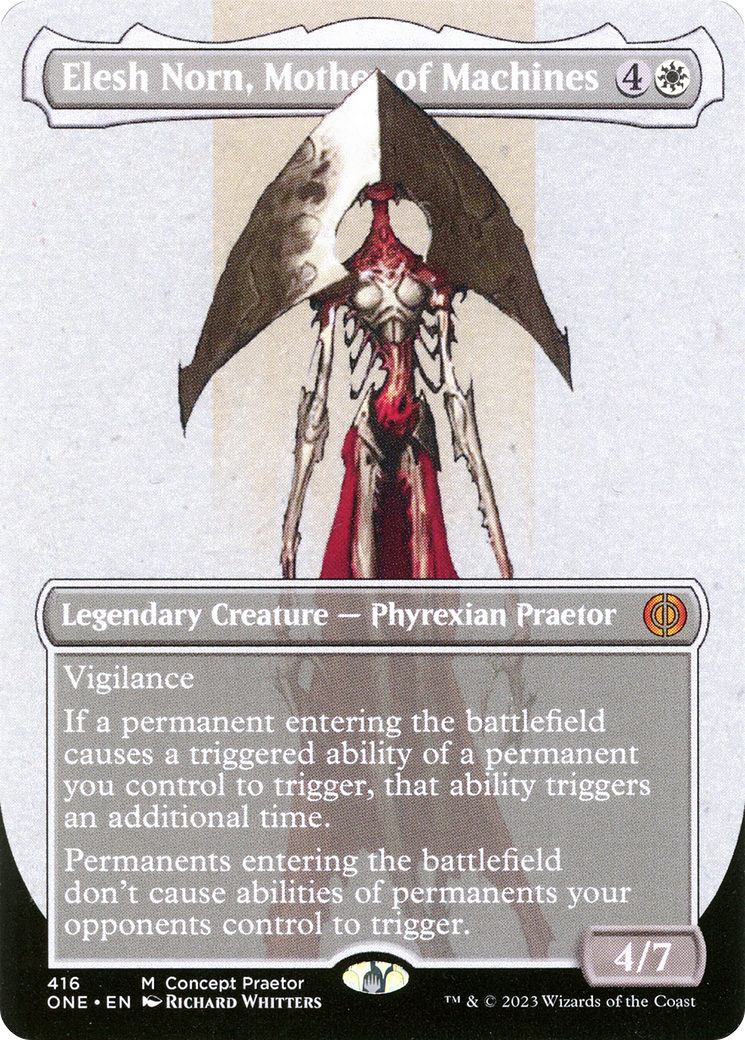 Elesh Norn, Mother of Machines (Borderless Concept Praetors) [Phyrexia: All Will Be One] | Jack's On Queen