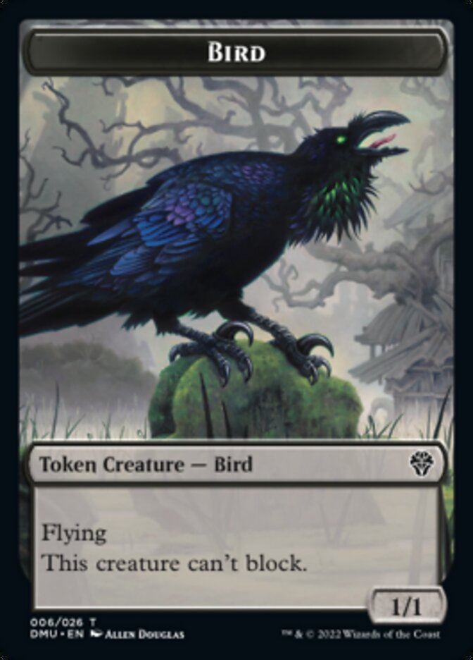 Phyrexian // Bird (006) Double-sided Token [Dominaria United Tokens] | Jack's On Queen
