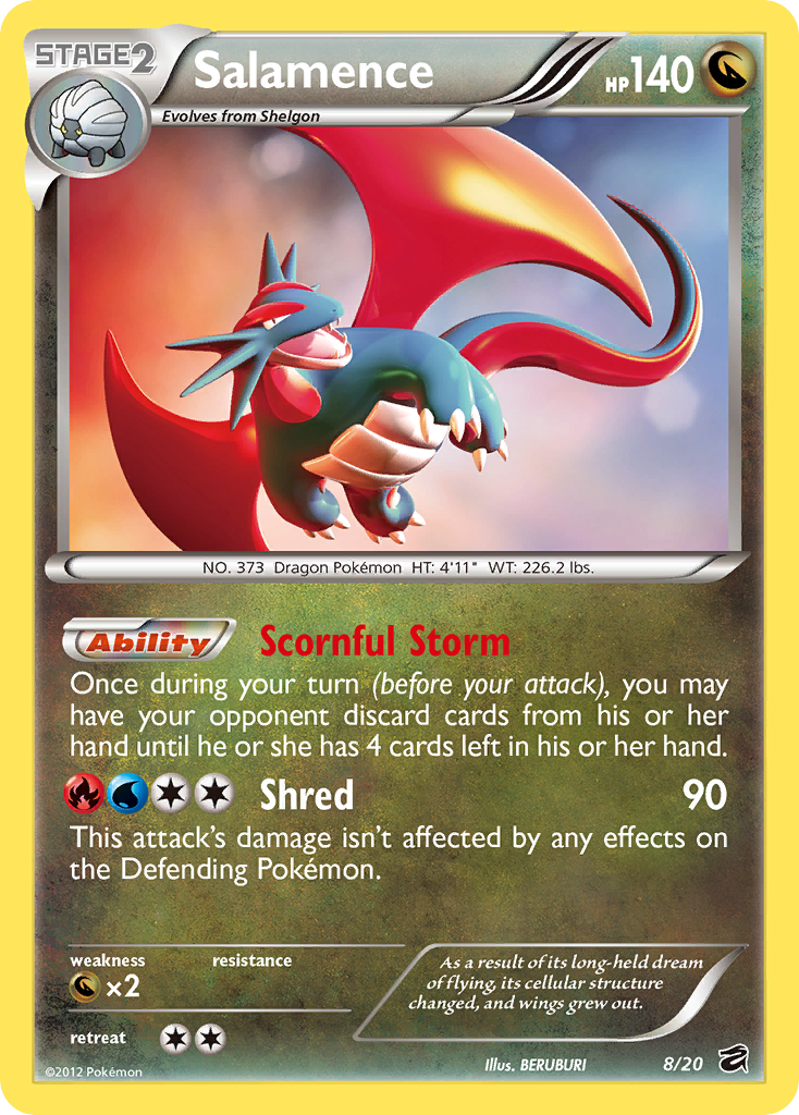 Salamence (8/20) [Black & White: Dragon Vault] | Jack's On Queen