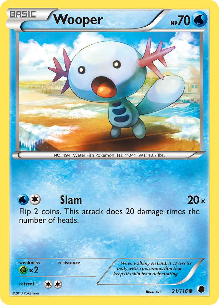 Wooper (21/116) [Black & White: Plasma Freeze] | Jack's On Queen