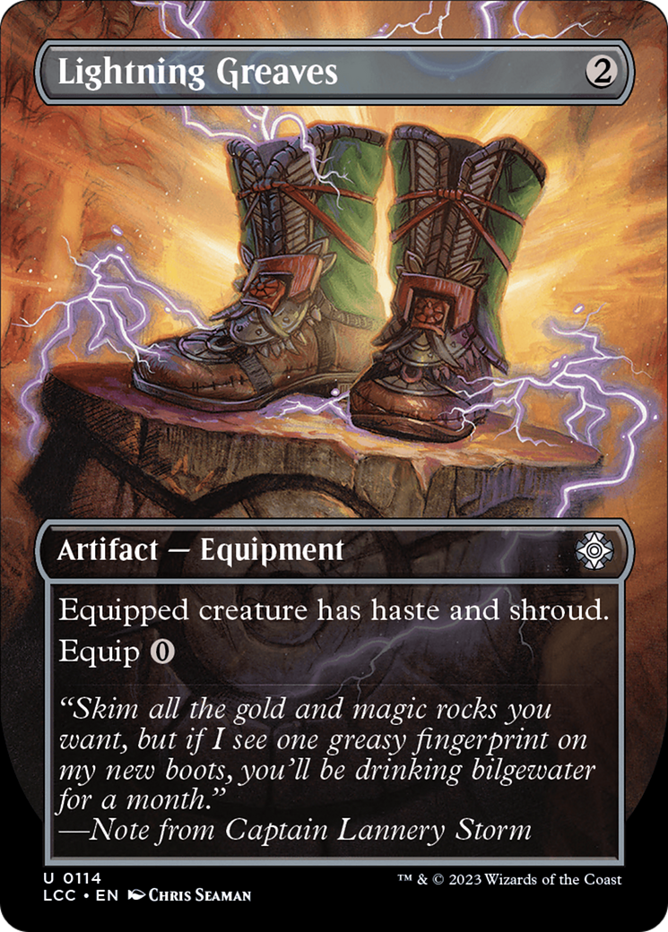 Lightning Greaves (Borderless) [The Lost Caverns of Ixalan Commander] | Jack's On Queen