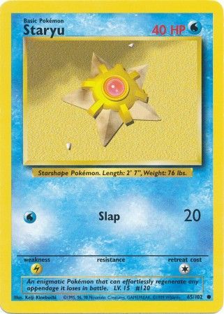 Staryu (65/102) [Base Set Unlimited] | Jack's On Queen