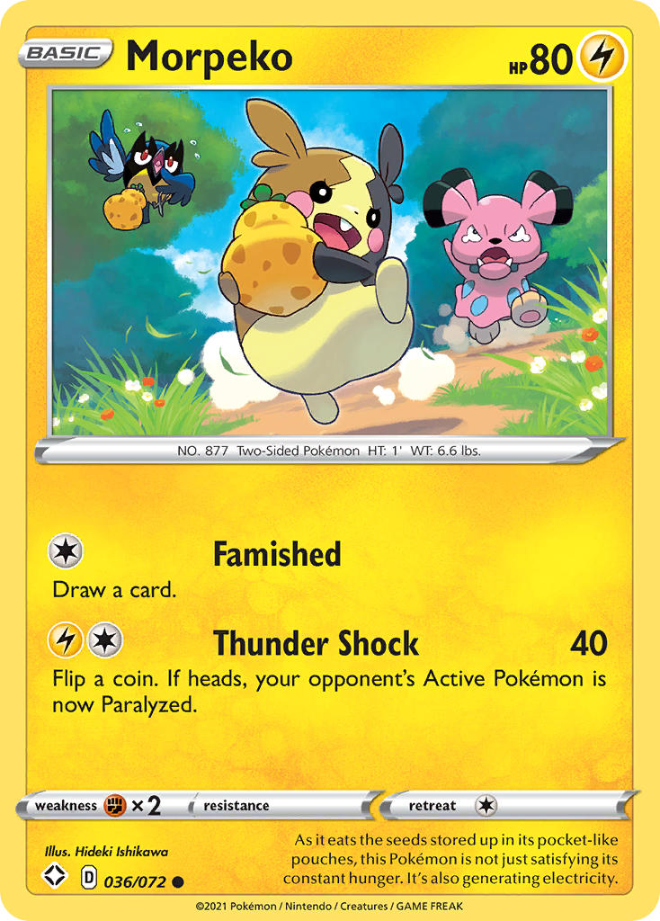 Morpeko (036/072) [Sword & Shield: Shining Fates] | Jack's On Queen