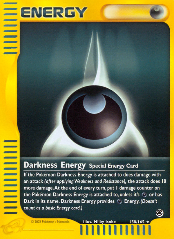 Darkness Energy (158/165) [Expedition: Base Set] | Jack's On Queen