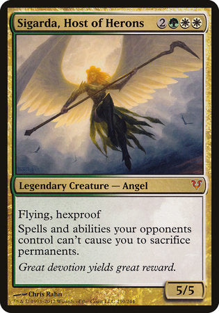 Sigarda, Host of Herons (Oversized) [Open the Helvault] | Jack's On Queen