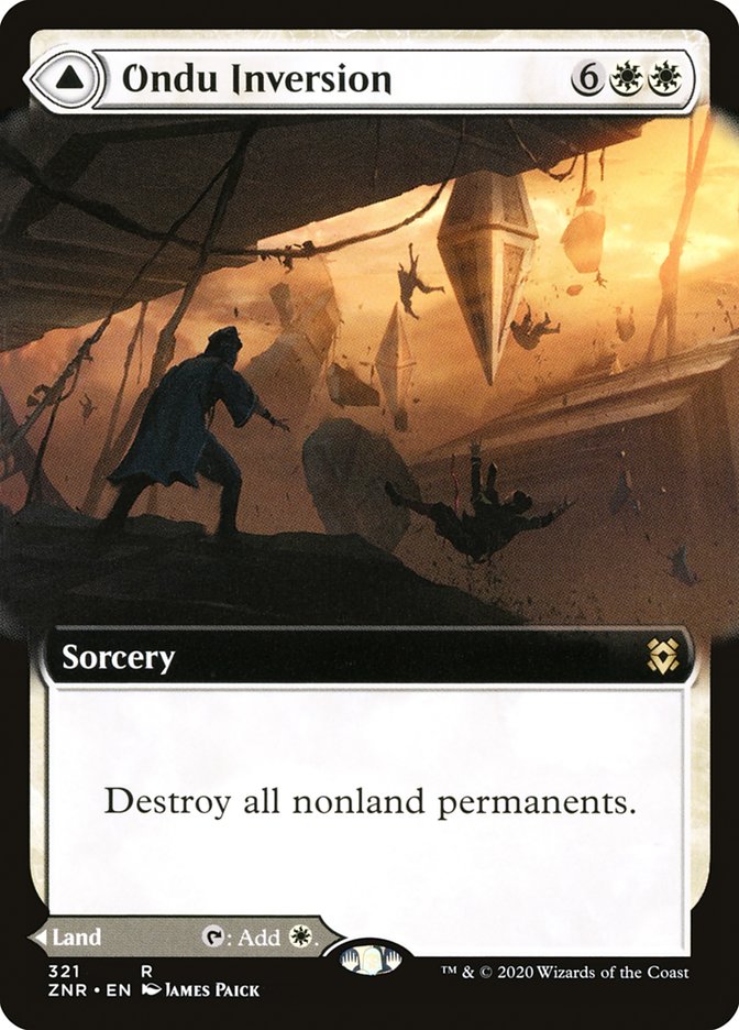 Ondu Inversion // Ondu Skyruins (Extended Art) [Zendikar Rising] | Jack's On Queen