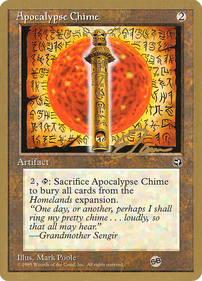 Apocalypse Chime (Eric Tam) (SB) [Pro Tour Collector Set] | Jack's On Queen