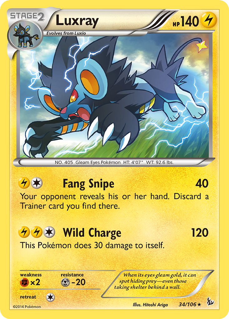 Luxray (34/106) [XY: Flashfire] | Jack's On Queen