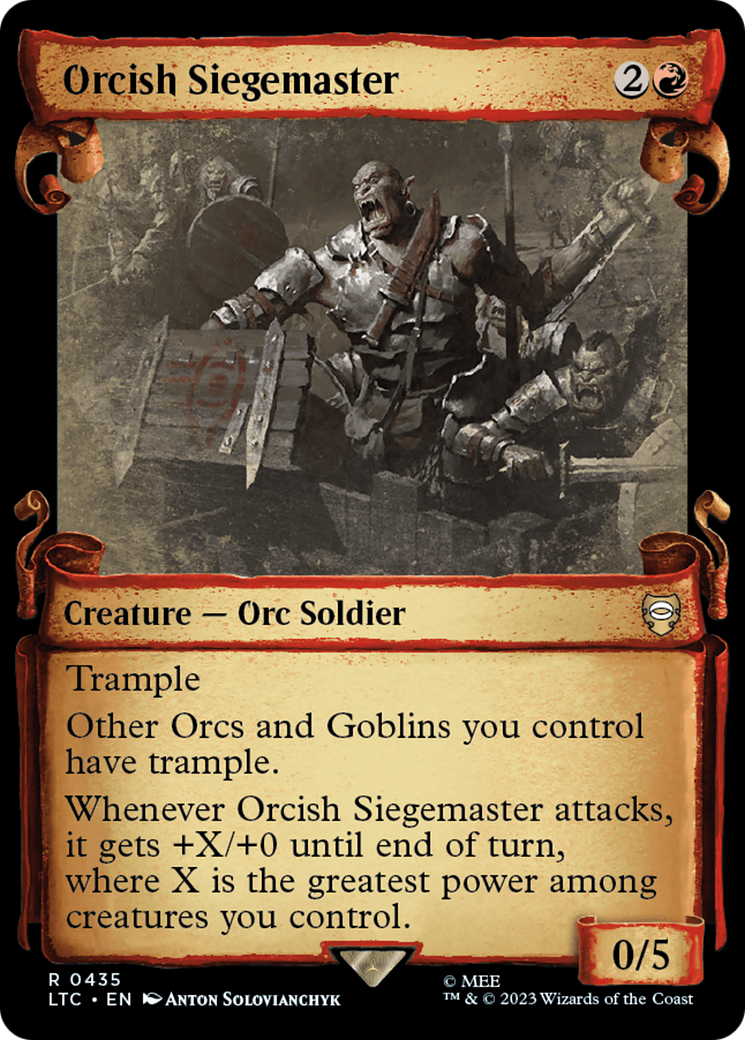 Orcish Siegemaster [The Lord of the Rings: Tales of Middle-Earth Commander Showcase Scrolls] | Jack's On Queen