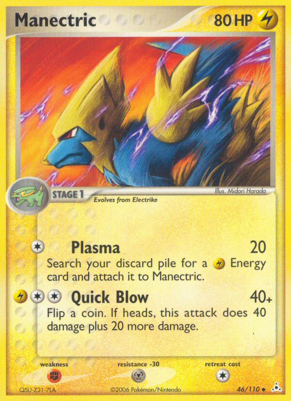 Manectric (46/110) [EX: Holon Phantoms] | Jack's On Queen