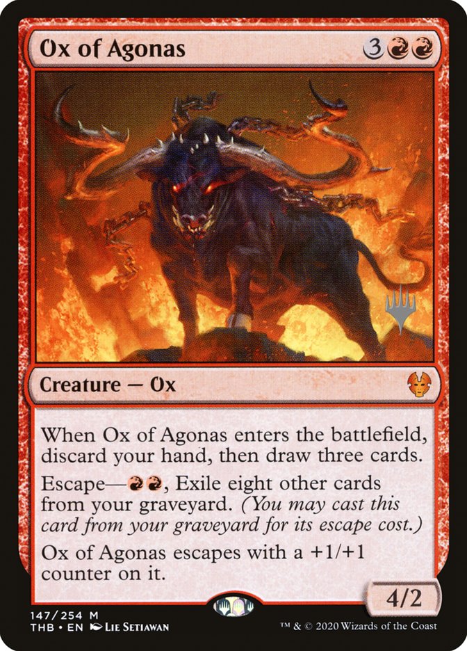 Ox of Agonas (Promo Pack) [Theros Beyond Death Promos] | Jack's On Queen