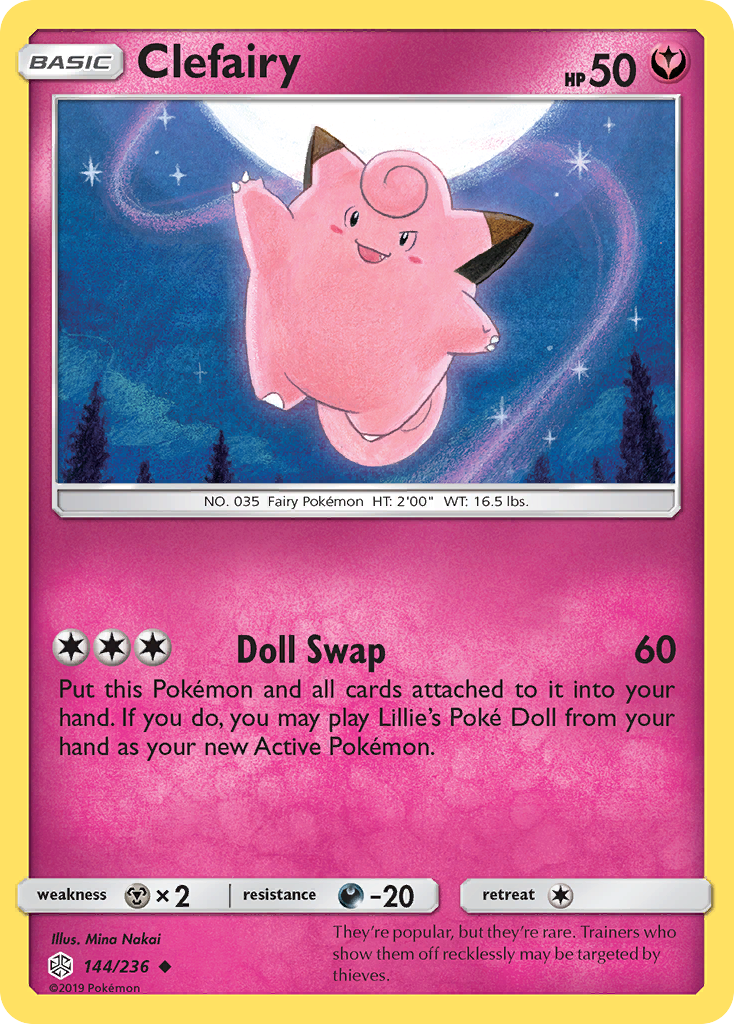 Clefairy (144/236) [Sun & Moon: Cosmic Eclipse] | Jack's On Queen