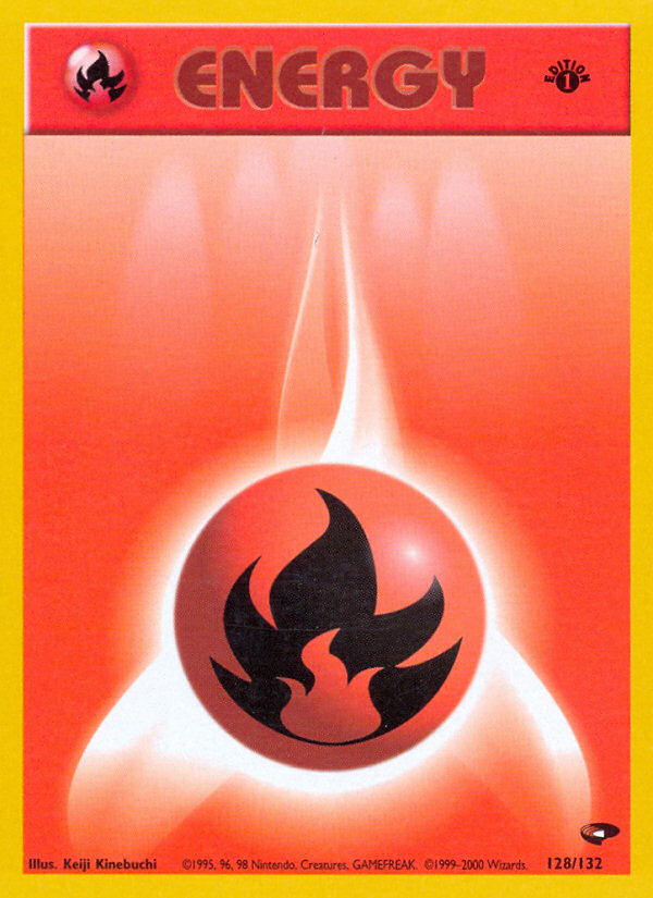 Fire Energy (128/132) [Gym Challenge 1st Edition] | Jack's On Queen