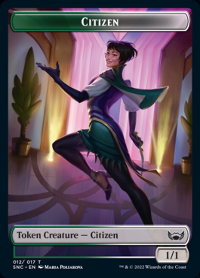 Cat // Citizen Double-sided Token [Streets of New Capenna Tokens] | Jack's On Queen