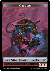 Treasure // Gremlin Double-Sided Token [March of the Machine Commander Tokens] | Jack's On Queen