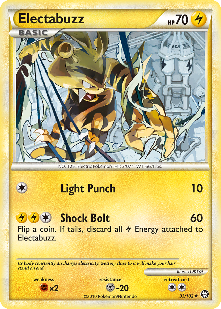 Electabuzz (33/102) [HeartGold & SoulSilver: Triumphant] | Jack's On Queen