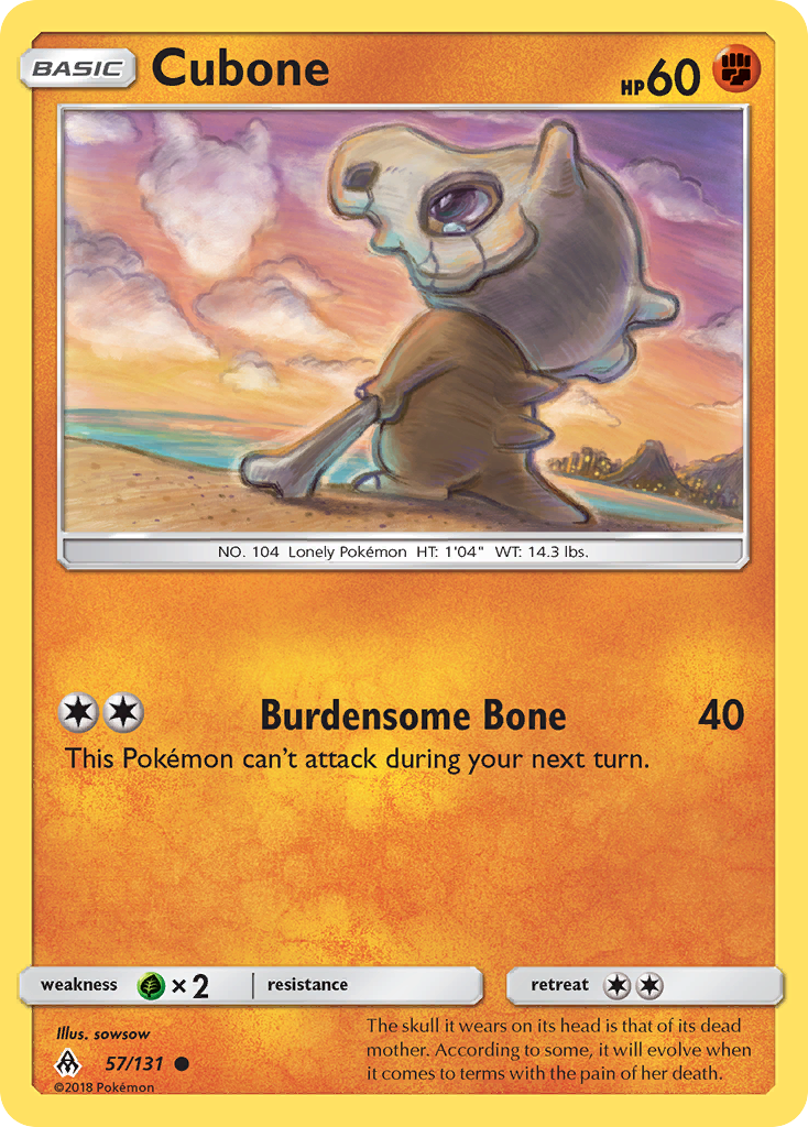 Cubone (57/131) [Sun & Moon: Forbidden Light] | Jack's On Queen