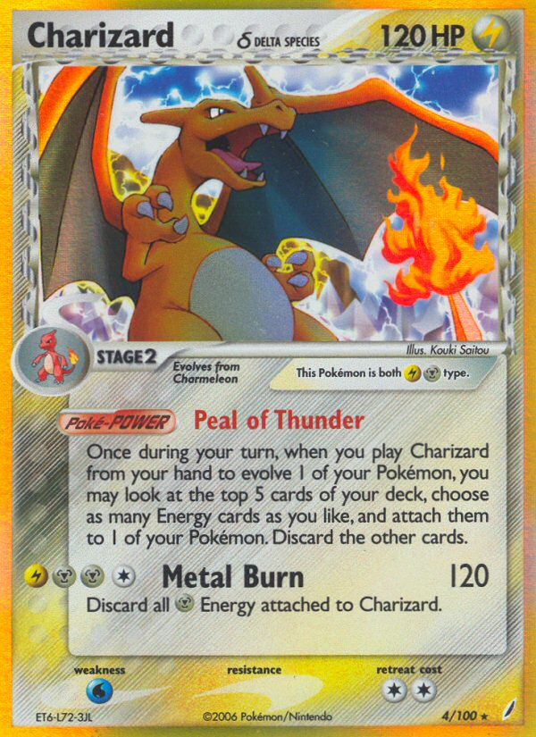 Charizard (4/100) (Delta Species) [EX: Crystal Guardians] | Jack's On Queen