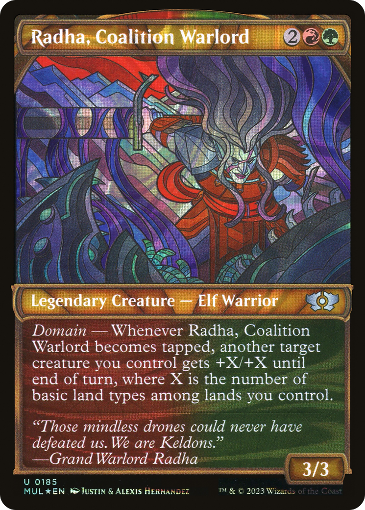 Radha, Coalition Warlord (Halo Foil) [Multiverse Legends] | Jack's On Queen