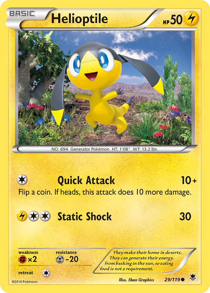 Helioptile (29/119) [XY: Phantom Forces] | Jack's On Queen