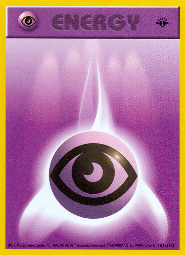 Psychic Energy (101/102) (Shadowless) [Base Set 1st Edition] | Jack's On Queen