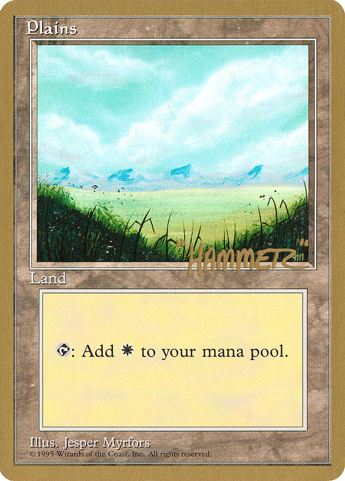 Plains (shr366) (Shawn "Hammer" Regnier) [Pro Tour Collector Set] | Jack's On Queen