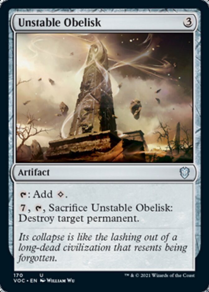 Unstable Obelisk [Innistrad: Crimson Vow Commander] | Jack's On Queen