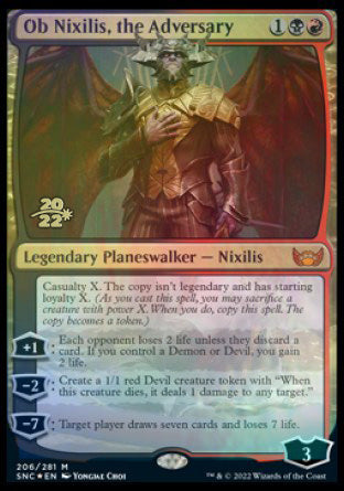 Ob Nixilis, the Adversary [Streets of New Capenna Prerelease Promos] | Jack's On Queen