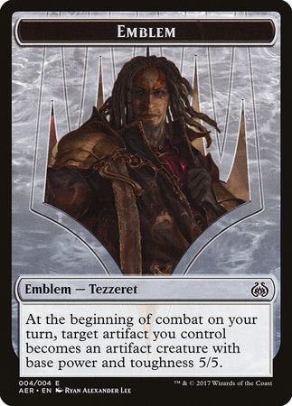 Emblem - Tezzeret the Schemer [Aether Revolt Tokens] | Jack's On Queen