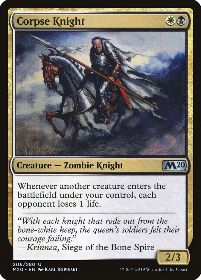 Corpse Knight (2/3 Misprint) [Core Set 2020] | Jack's On Queen