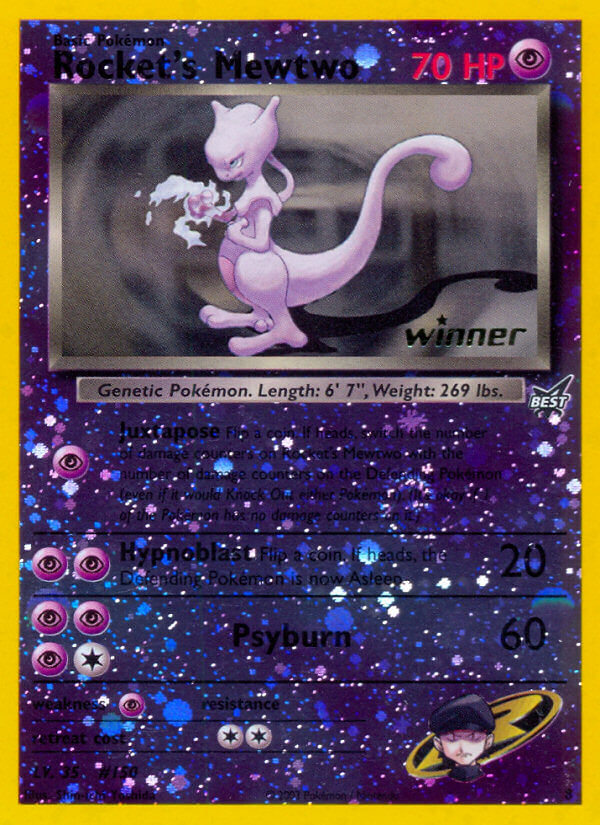 Rocket's Mewtwo (8) (Winner) [Best of Promos] | Jack's On Queen