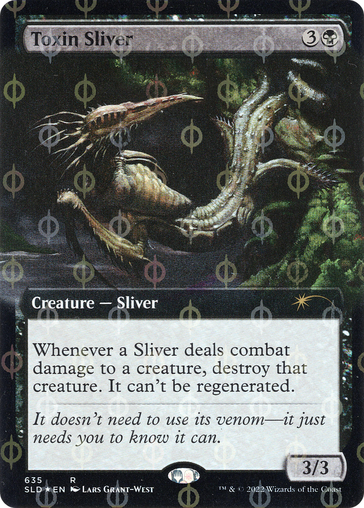 Toxin Sliver (Extended Art) (Step-and-Compleat Foil) [Secret Lair Drop Promos] | Jack's On Queen