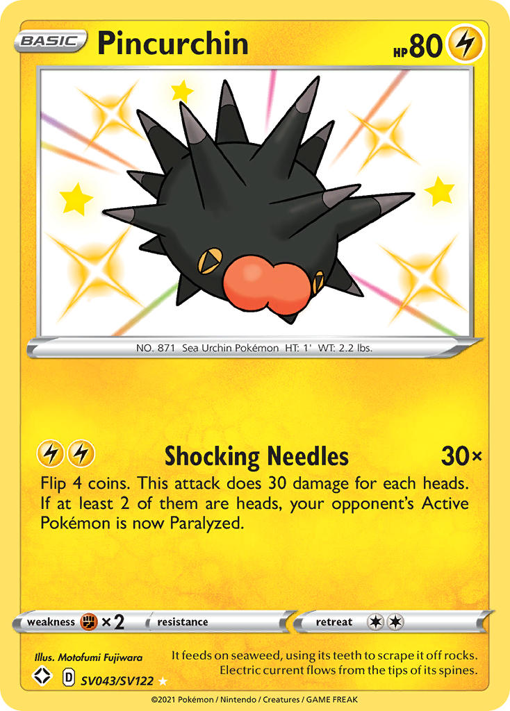 Pincurchin (SV043/SV122) [Sword & Shield: Shining Fates] | Jack's On Queen