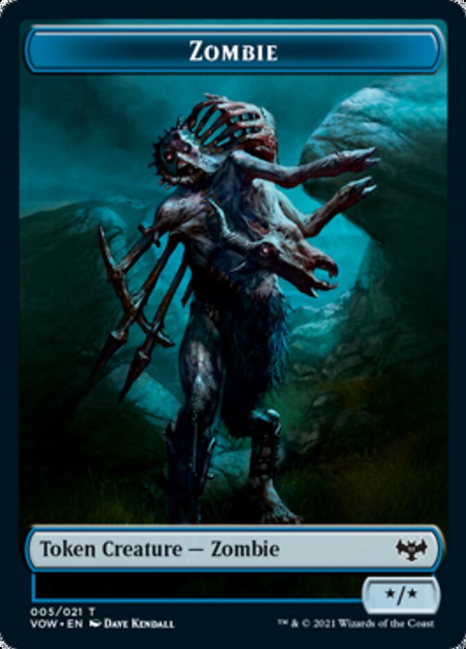 Zombie Token (005) [Innistrad: Crimson Vow Tokens] | Jack's On Queen