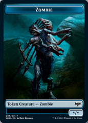 Blood // Zombie (005) Double-sided Token [Innistrad: Crimson Vow Tokens] | Jack's On Queen