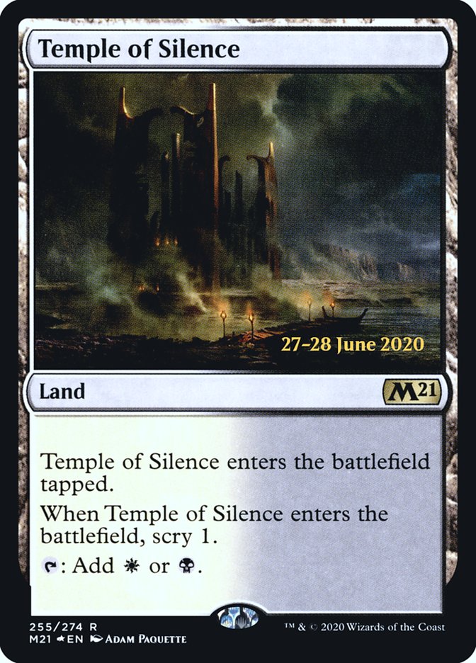 Temple of Silence  [Core Set 2021 Prerelease Promos] | Jack's On Queen
