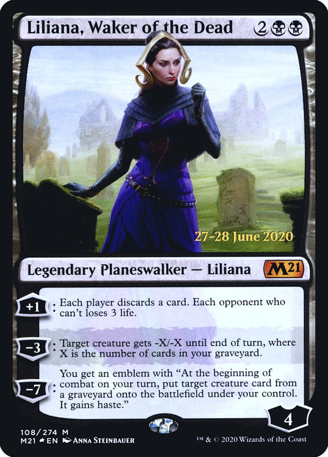 Liliana, Waker of the Dead  [Core Set 2021 Prerelease Promos] | Jack's On Queen