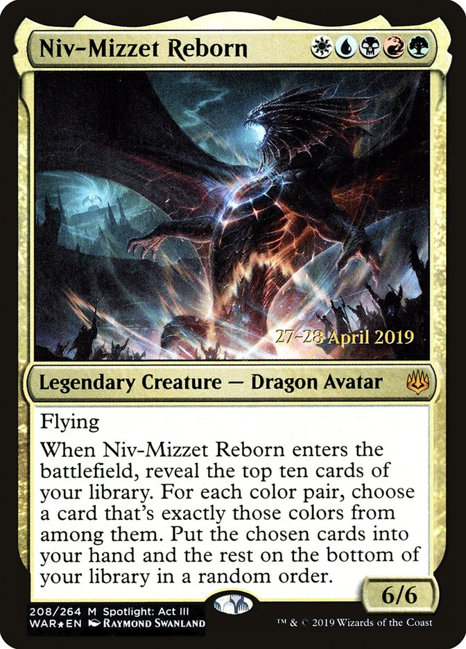 Niv-Mizzet Reborn  [War of the Spark Prerelease Promos] | Jack's On Queen