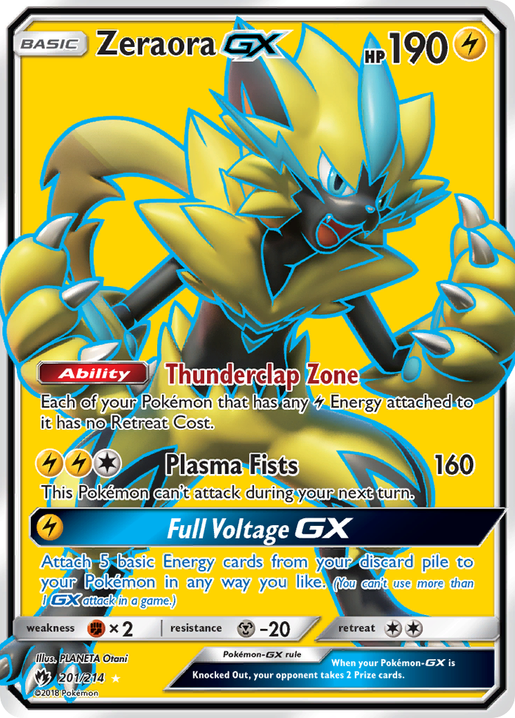 Zeraora GX (201/214) [Sun & Moon: Lost Thunder] | Jack's On Queen