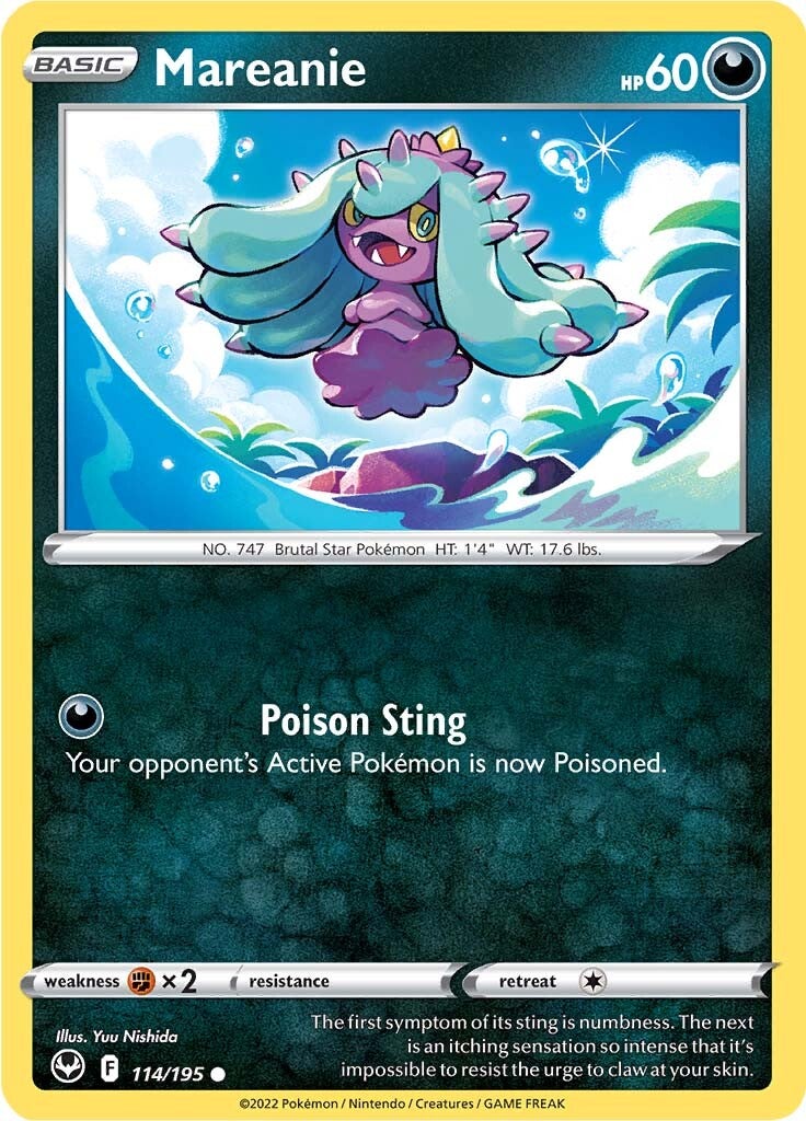Mareanie (114/195) [Sword & Shield: Silver Tempest] | Jack's On Queen
