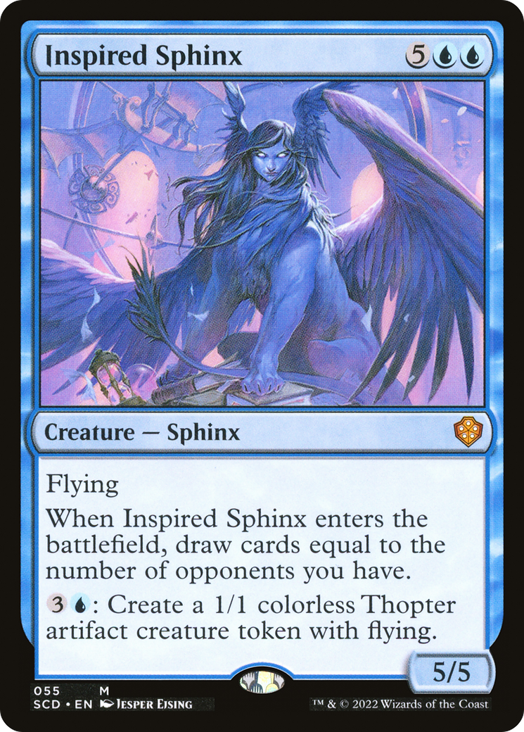 Inspired Sphinx [Starter Commander Decks] | Jack's On Queen