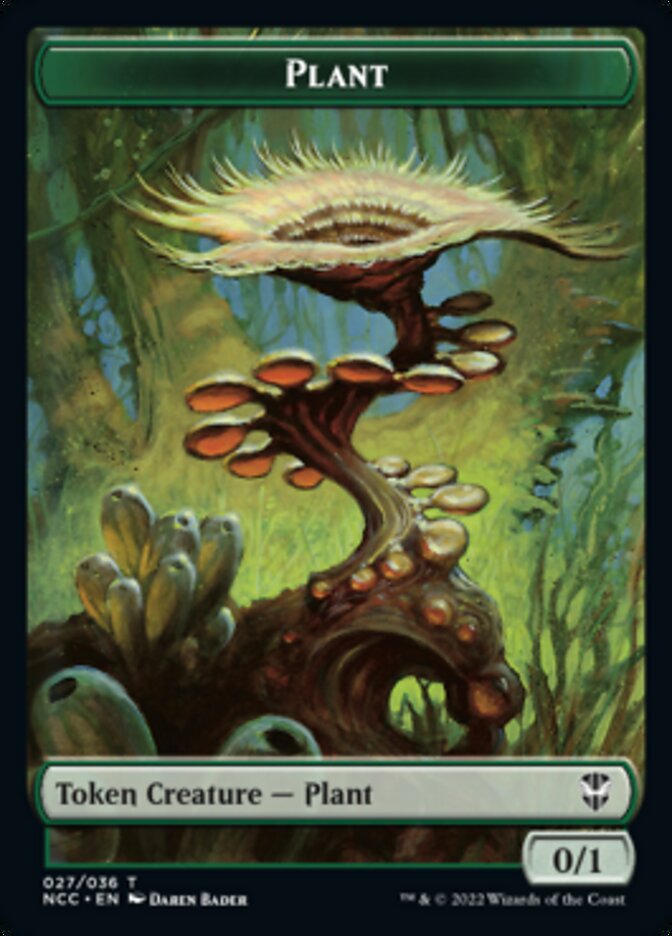 Plant // Citizen Double-sided Token [Streets of New Capenna Commander Tokens] | Jack's On Queen