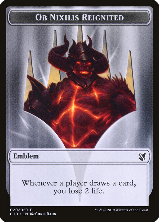 Ob Nixilis Reignited Emblem [Commander 2019 Tokens] | Jack's On Queen