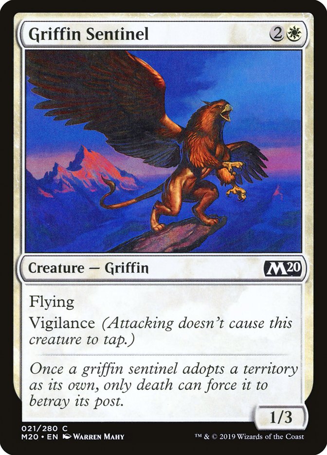 Griffin Sentinel [Core Set 2020] | Jack's On Queen
